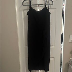 Laundry By Shelli Segal Black Midi Dress